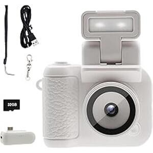 Digital Camera with 1.4 in LCD Screen 1080P 32GB Card Charging Base Monoreflex